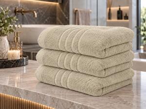 Ręcznik kąpielowy Comfort Maxi 100x200 cm kremowy, 100% bawełna
