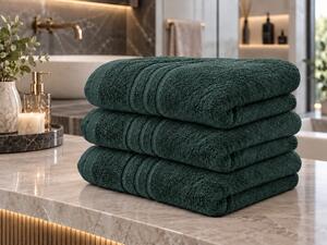 Ręcznik Comfort 70 x 140 cm ciemnozielony, 100% bawełna