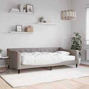 Sofa z materacem do spania, kolor taupe, 100x200 cm, tkanina