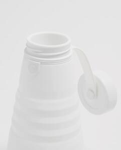 Biała składana butelka Stojo Bottle Quartz, 590 ml