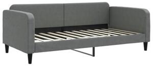 Sofa rozsuwana, ciemnoszara, 100x200 cm, tkanina