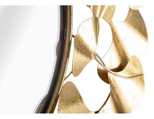Lustro ścienne w kolorze złota Mauro Ferretti Leaf Gold, ø 81 cm