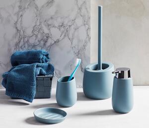 Ceramiczna szczotka do WC Wenko Badi Blue-Grey