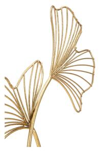 Dekoracja w złotym kolorze Mauro Ferretti Leaf Glam, wysokość 44 cm