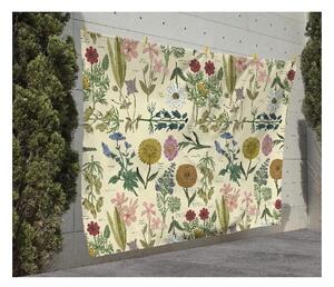 Koc piknikowy Surdic Manta Picnic Botanical z motywem roślin, 140x170 cm