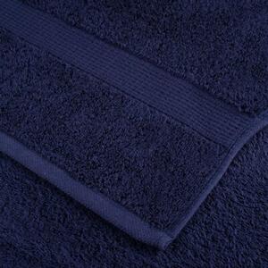 Ręczniki premium, solund, 2 szt., granatowe, 50x100 cm, 600 g/m²