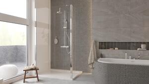 Besco Eco-N ścianka prysznicowa Walk-In 90 cm chrom/szkło przezroczyste EN-90-195C