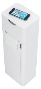 Biały plastikowy stojak na papier toaletowy ze szczotką Imon – Wenko