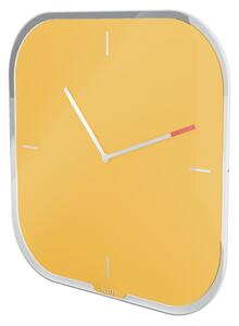Żółty zegar ścienny z powierzchnią do pisania Leitz Cosy