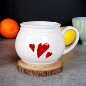 Kubek ceramiczny SERCE 430 ml