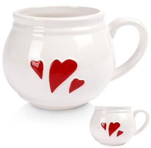 Kubek ceramiczny SERCE 430 ml
