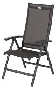 Ciemnoszare metalowe krzesło ogrodowe Salvatore – Hartman