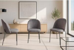 Nowoczesne stylowe krzesło kuchnia jadalnia salon ines KT207 sztruks szary
