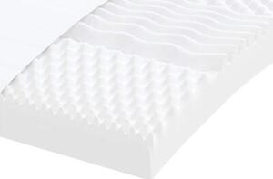 Sofa rozsuwana z materacami, niebieska, 100x200 cm, aksamit