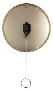 Biały wahadłowy zegar ścienny Karlsson Pendulum, ø 34 cm