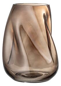 Brązowy szklany wazon Bloomingville Ingolf, wys. 26 cm