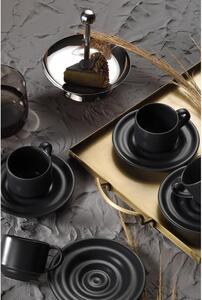 Czarne filiżanki zestaw 12 szt. na espresso 75 ml – Kütahya Porselen