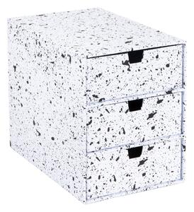 Czarno-biały organizer z 3 szufladkami Bigso Box of Sweden Ingrid