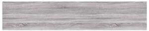 Półki ścienne, 4 szt., szary dąb sonoma, 100x20x1,5 cm