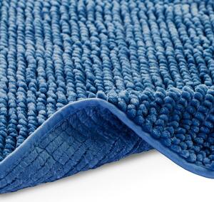 Ciemnoniebieski dywanik łazienkowy AmeliaHome Bati, 60x90 cm