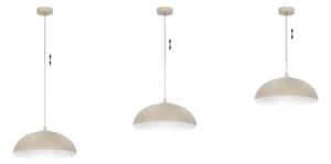 Lampa wisząca Light Home LH Misa 1xE27 klosz 37cm kaszmirowy/biały