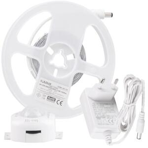 Zestaw taśma LED 12V 2m z zasilaczem i czujnikiem PIR 4000K IP20 316394 Polux