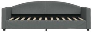 Sofa z funkcją spania, ciemnoszara, 80x200 cm, obita tkaniną