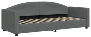 Sofa z funkcją spania, ciemnoszara, 80x200 cm, obita tkaniną