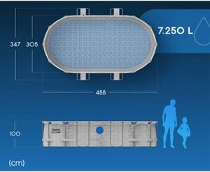 Basen stelażowy ogrodowy 427x250x100 Bestway 12w1