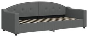 Sofa z materacem do spania, ciemnoszara, 80x200 cm, tkanina