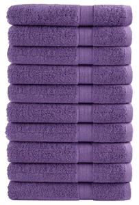 Ręczniki premium solund 10 szt. fioletowe 100x200 cm, 600 g/cm²