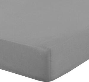 Prześcieradło EUROFIRANY Basic z gumką 160 x 200 Stalowy