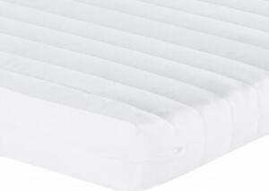 Sofa rozsuwana z materacami, ciemnoszara, 80x200 cm, tkanina