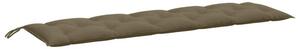 Poduszka na ławkę ogrodową, melanż taupe, 180x50x7 cm