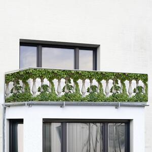 Zielona plastikowa osłona balkonowa 500x85 cm – Maximex