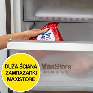 Lodówka GRUNDIG GKPN66940LXRW No Frost 203.5cm Ciemny Inox VitaminZone - wygodna szuflada na warzywa