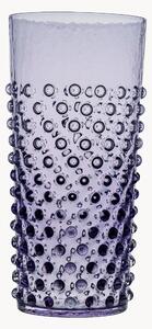Komplet szklanek ze szkła dmuchanego Opaline Hobnail, 2 elem