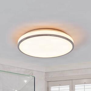 Lampa sufitowa Lyss Lindby, biały / opal, łazienka, szkło, nowoczesny
