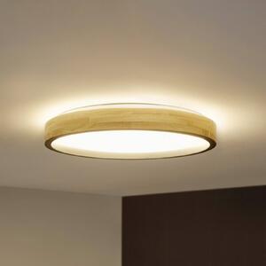 OSRAM Lampa sufitowa ORBIS MARIANO, możliwość ściemniania, jasne drewno, salon / jadalnia, metal, nowoczesny