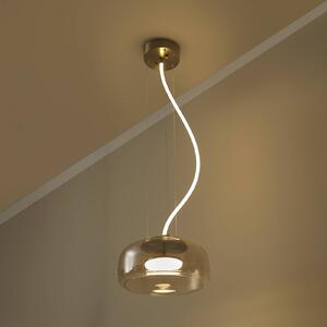 OSRAM Lampa wisząca DECOR GLOW, mosiężny / złoty, salon / jadalnia, szkło, nowoczesny