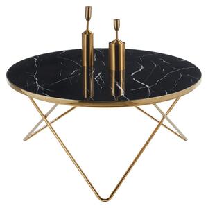 Stolik kawowy do salonu 80 x 80 cm kolor czarny FURNITEX L12-FX