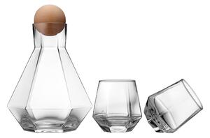 Zestaw 2 szklanek do whiskey i karafki 1,28 l Jaxon – Ladelle