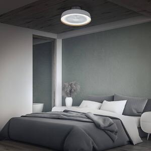 OSRAM Wentylator sufitowy LED ENCAPSULATE, Ø 48 cm, biały, CCT możliwość ściemniania, biały / opal, salon / jadalnia, tworzywo sztuczne, nowoczesny