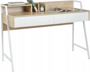 Biurko z szufladą komputerowe 124 x 51 cm kolor dąb sonoma FURNITEX B15-FX