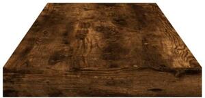 Półki ścienne, 4 szt., przydymiony dąb, 60x10x1,5 cm