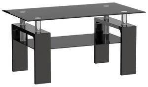 Stolik kawowy do salonu 110 x 60 cm kolor czarny FURNITEX A08-2-H-55