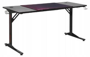 Biurko komputerowe 160 x 60 cm kolor czarny FURNITEX B9-FX