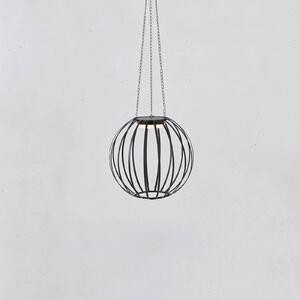 Markslöjd Lampa wisząca LED Kivo, Ø 37 cm, czarna, IP44, ściemniana. możliwość ściemniania, czarny, metal, skandynawski