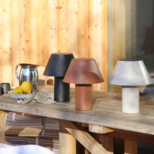 Markslöjd Lampa stołowa LED Vivo, szara, IP44, wysokość 30 cm, ściemniana. możliwość ściemniania, aluminiowy / szary / cynkowy, metal, skandynawski