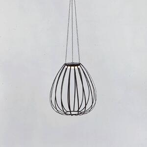 Markslöjd Lampa wisząca LED Ovia, Ø 42 cm, czarna, IP44, ściemniana. możliwość ściemniania, czarny, metal, skandynawski